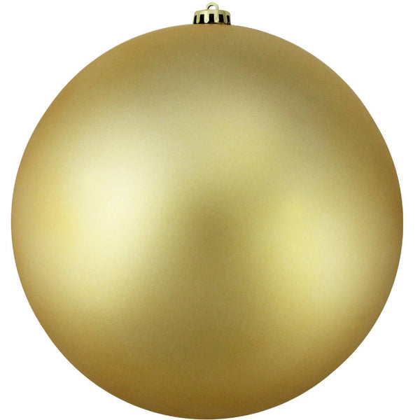 Northlight Vegas Gold Shatterproof Matte Christmas Ball Ornament 6 inch (150mm)